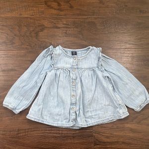 Gap Toddler Denim Blouse Top